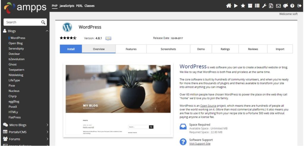 How to install WordPress localhost or Local computer by using AMPPS ...